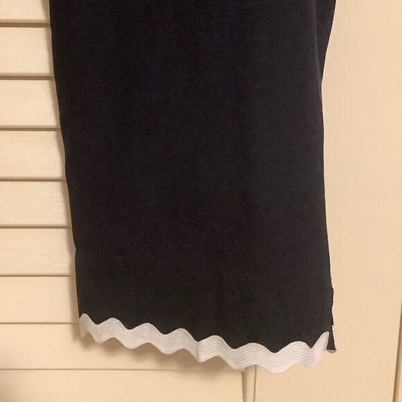 𝅺TALBOTS SLIM CROPPED  NAVY BLUE WOMAN COTTON PANTS SIZE US 16​​ - Picture 5 of 10